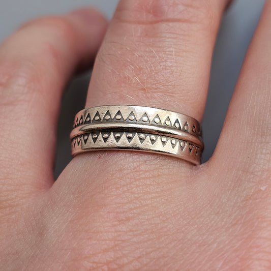 Vintage Kalevala Koru Sormus 1222 Silver Ring by Börje Rajalin