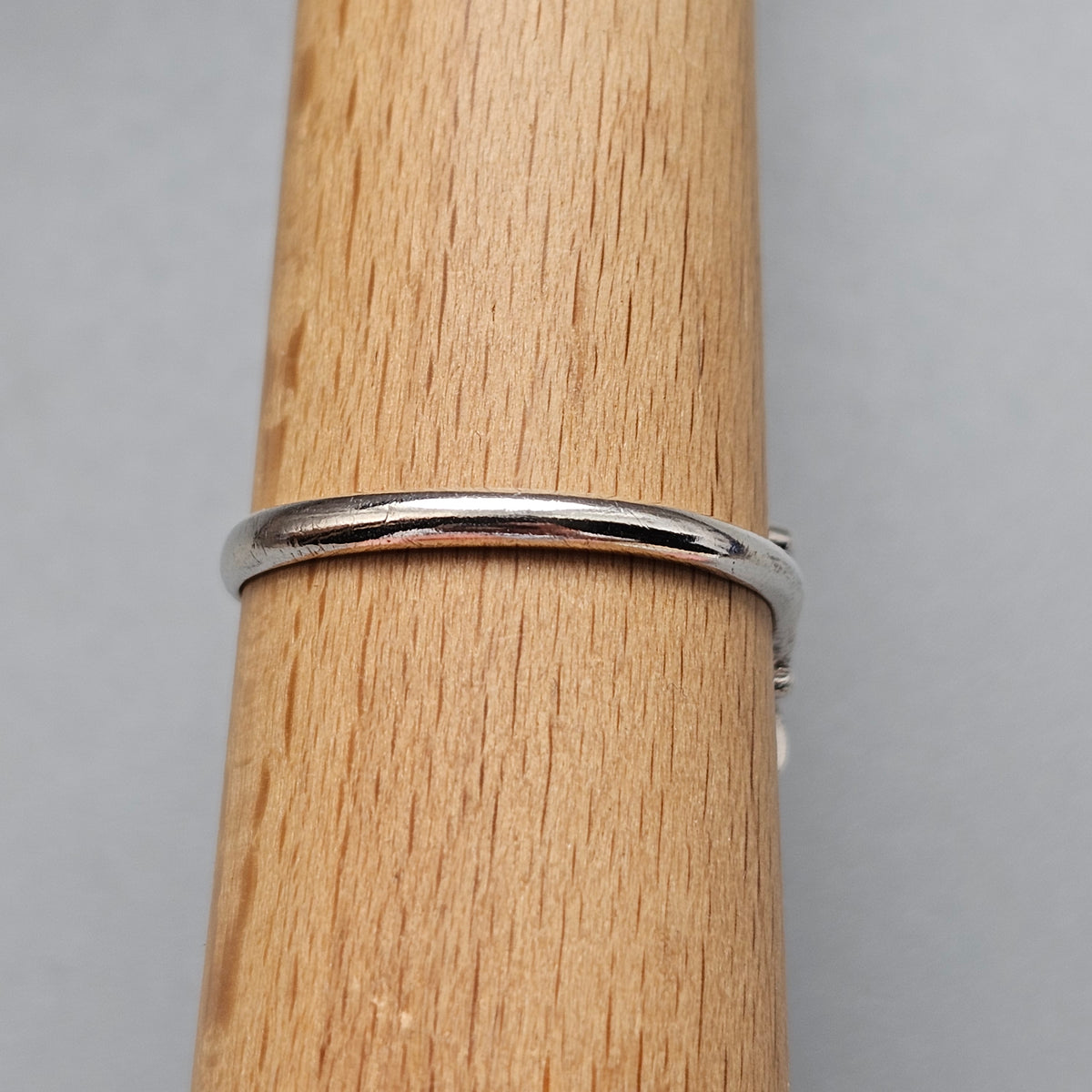 Vintage 1950s Art Deco Style Finnish Silver Kantele Harp Ring