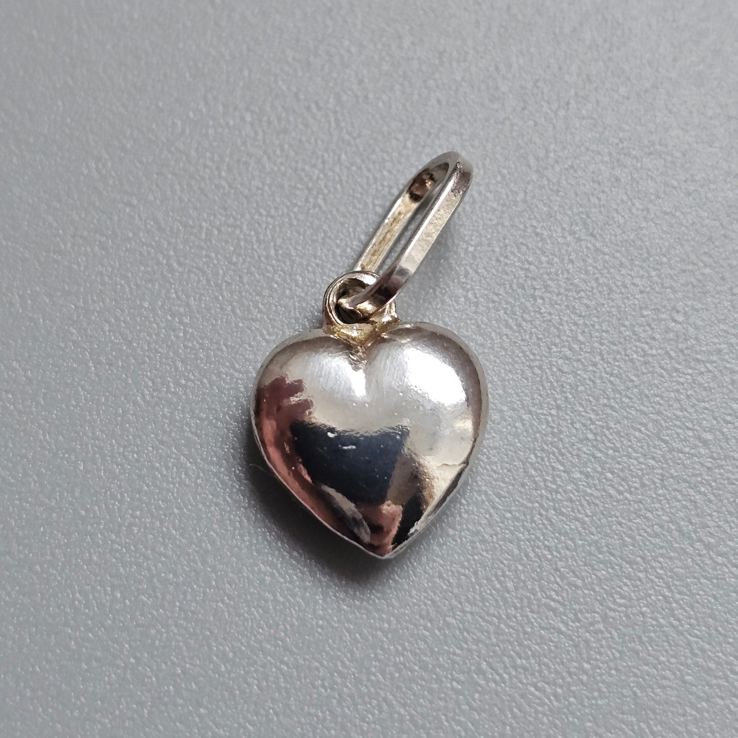 Vintage Italian Sterling Silver Heart Charm Pendant