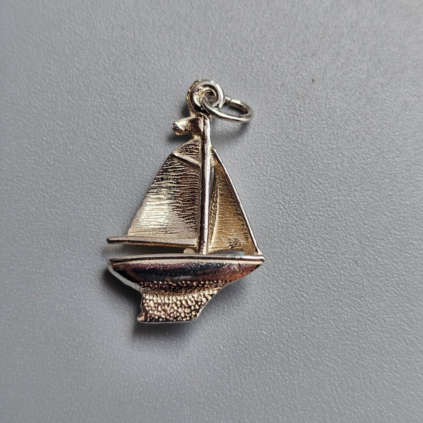 Vintage Finnish 830 Silver Sailing Boat Pendant