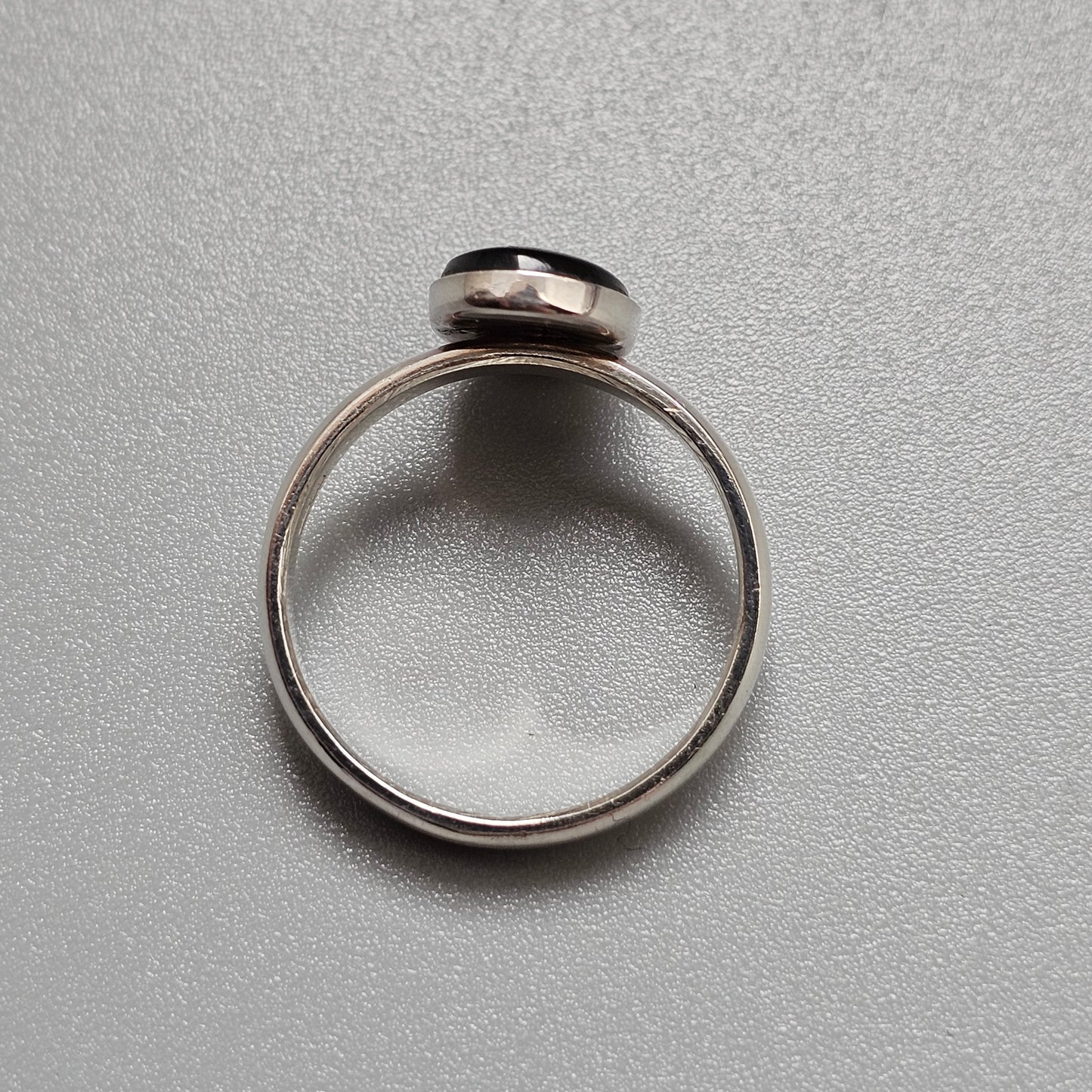 Contemporary Finnish Sterling Silver Spectrolite Ring