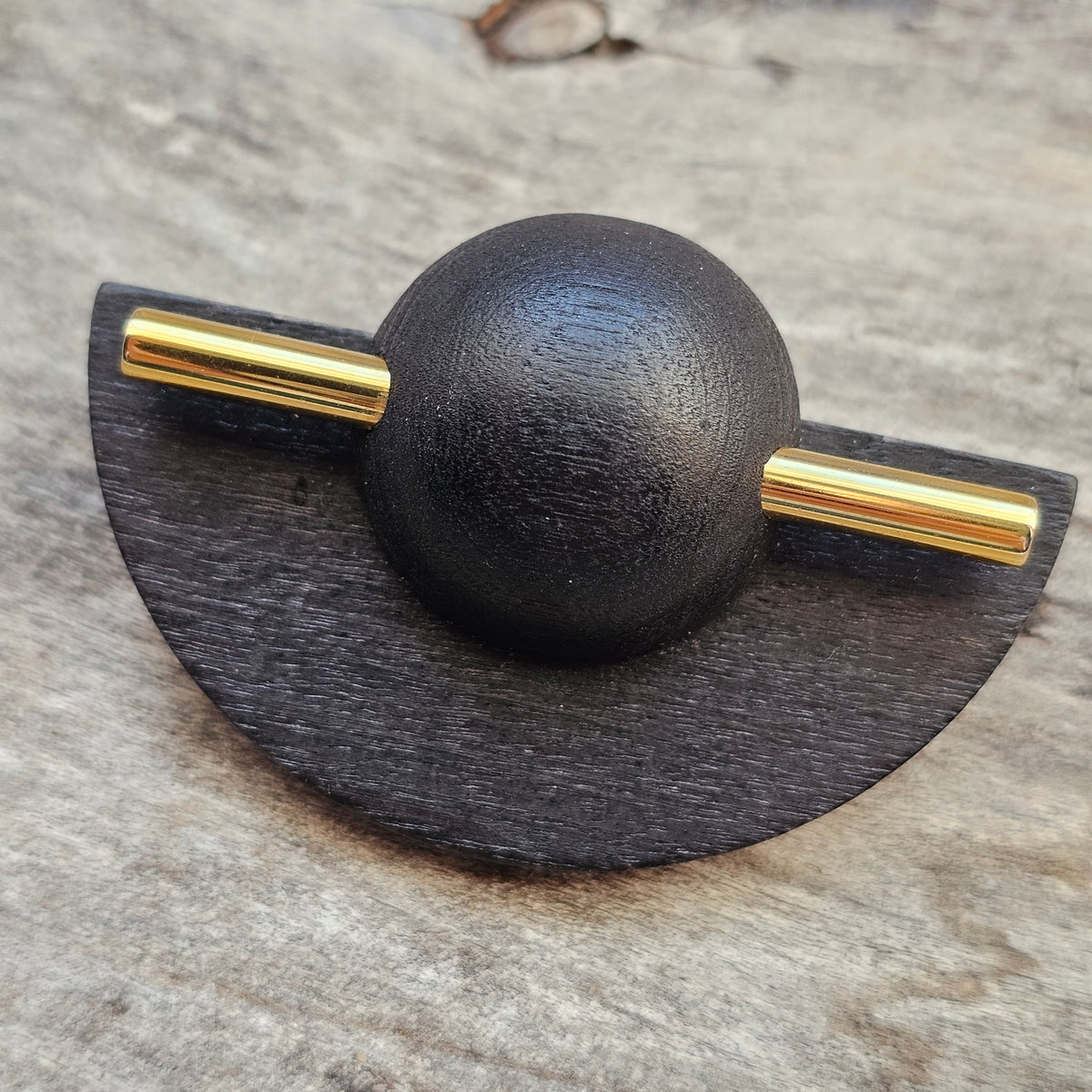 Vintage Aarikka Finland Black Wooden Brooch – LADY Modernist Scandinavian Design