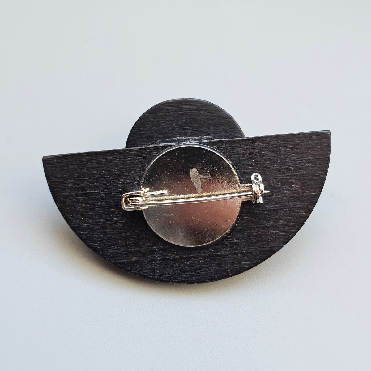Vintage Aarikka Finland Black Wooden Brooch – LADY Modernist Scandinavian Design