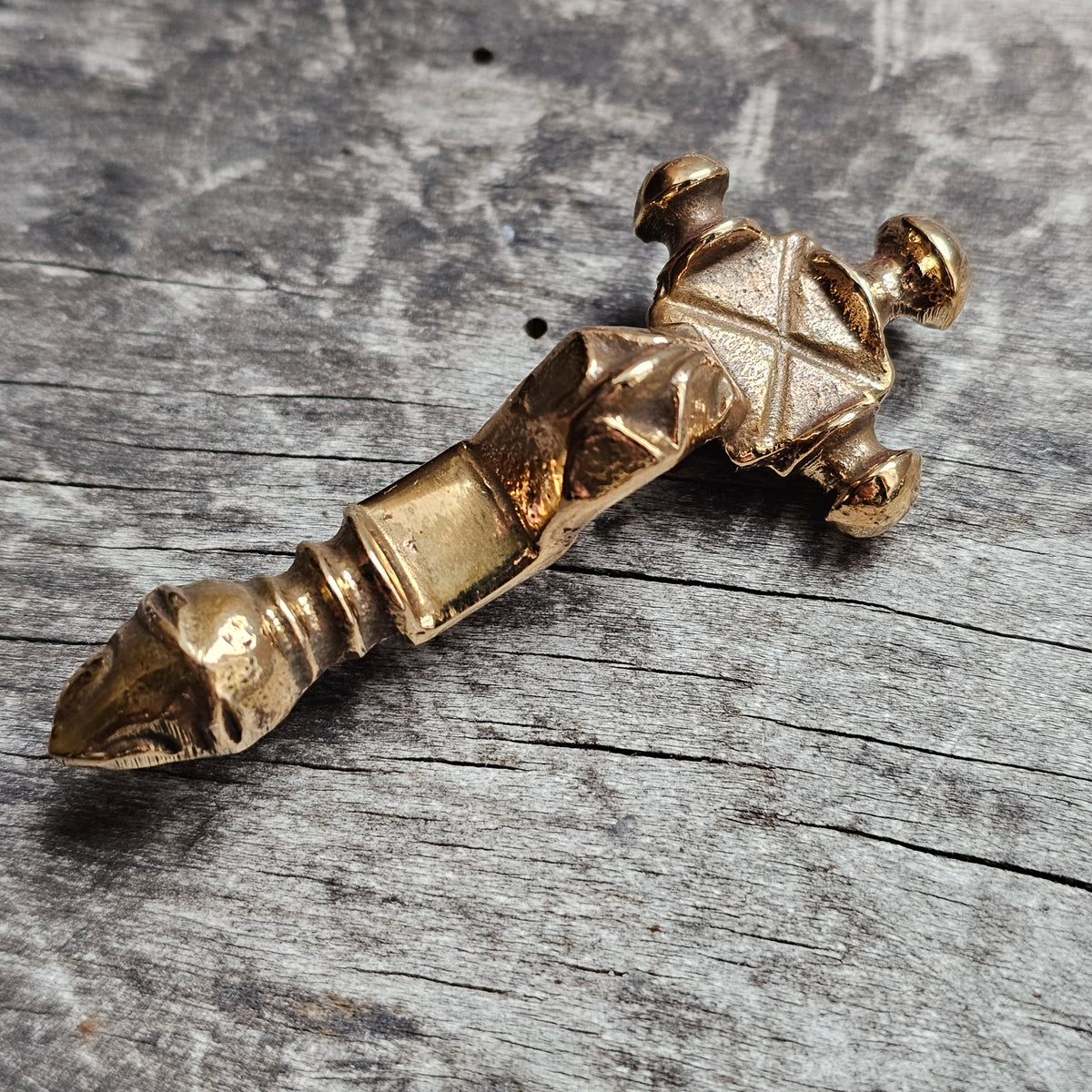 Vintage Stavanger Museum Norwegian Bronze Viking Replica Brooch