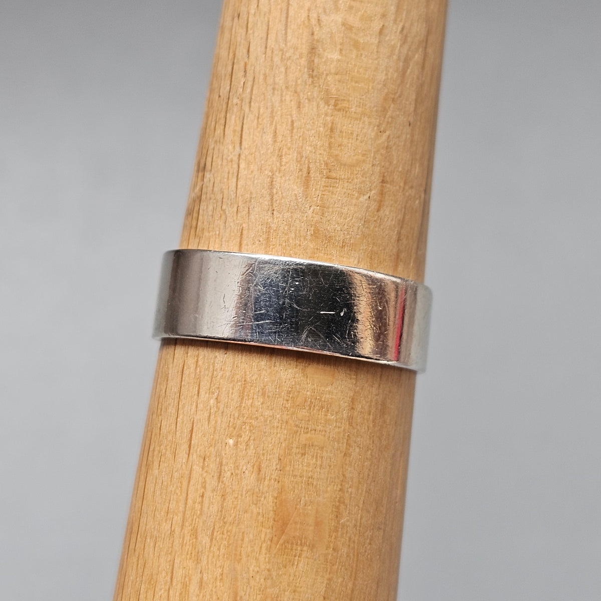 Vintage Modernist German Silver Smoky Quartz Modernist Ring