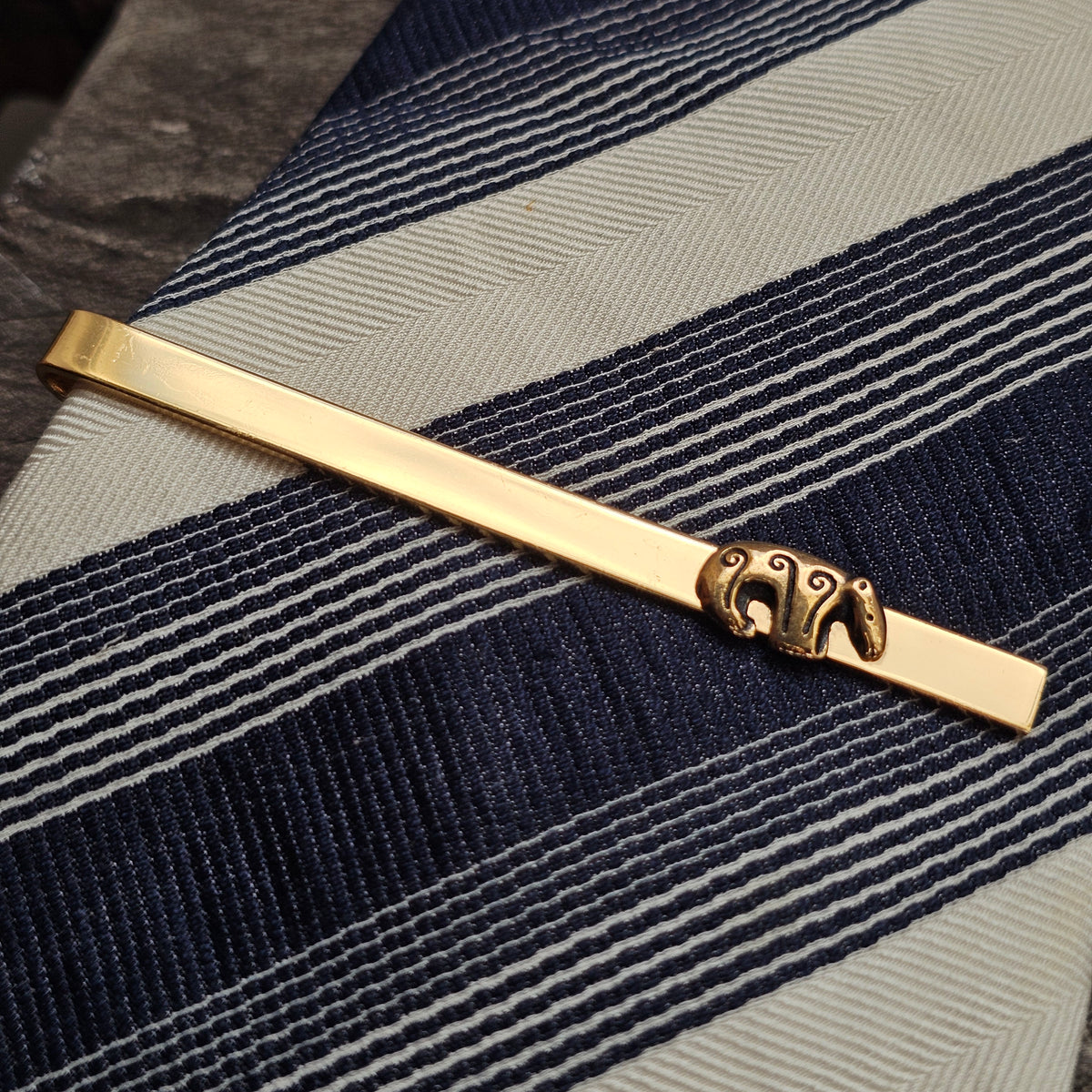 Vintage Kalevala Koru Ancient Finnish Bronze Bear Karhu Tie Clip