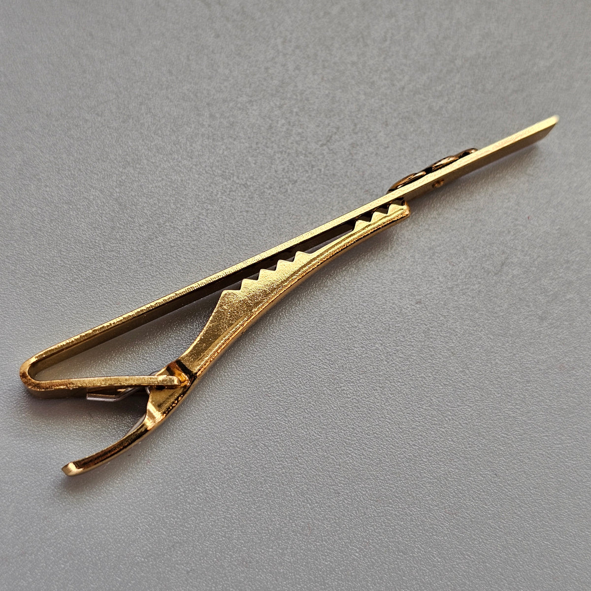 Vintage Kalevala Koru Ancient Finnish Bronze Bear Karhu Tie Clip