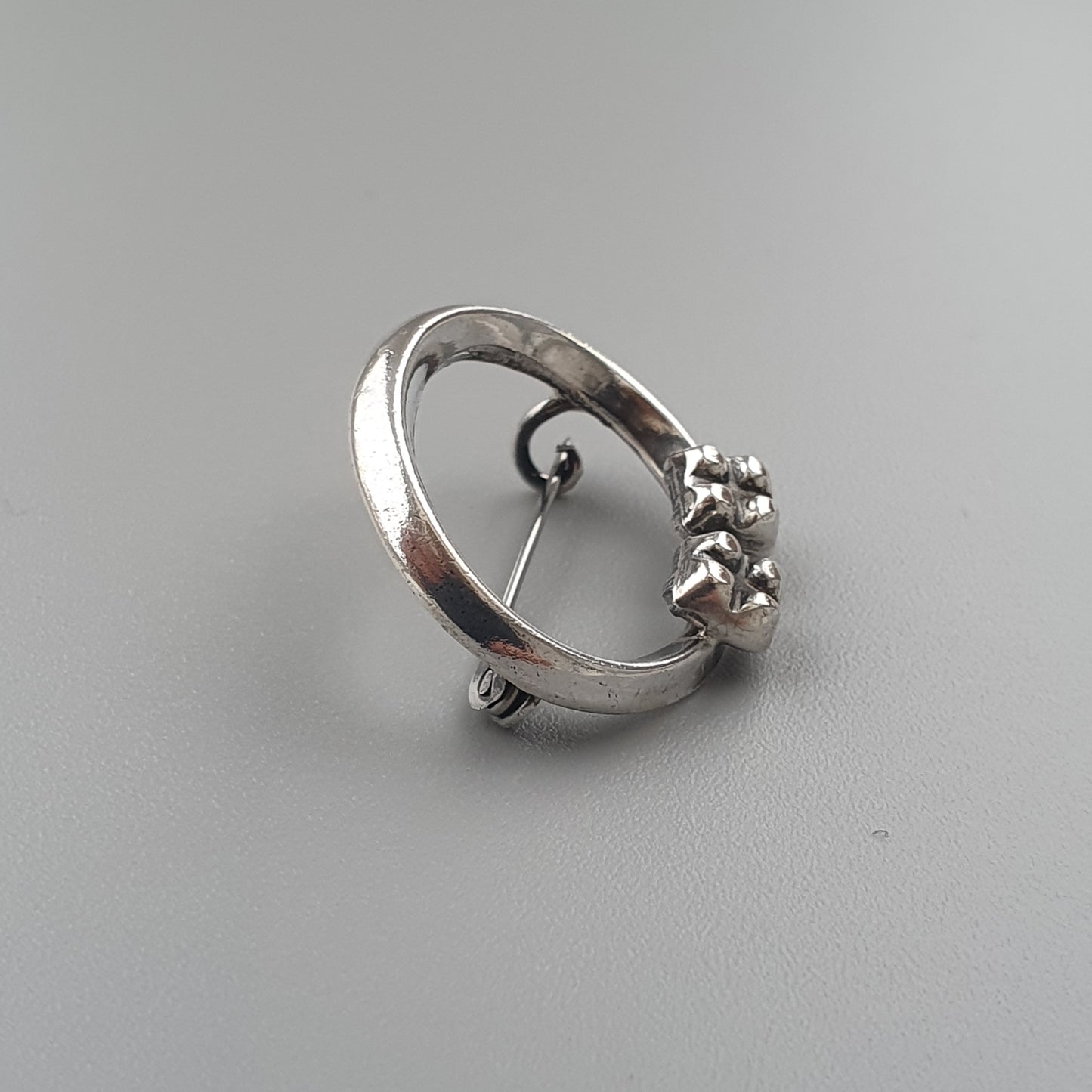 Kalevala Koru Jyväskylä Silver Brooch – Finnish Viking Era Silver Pin, Designed by Eero Rislakki