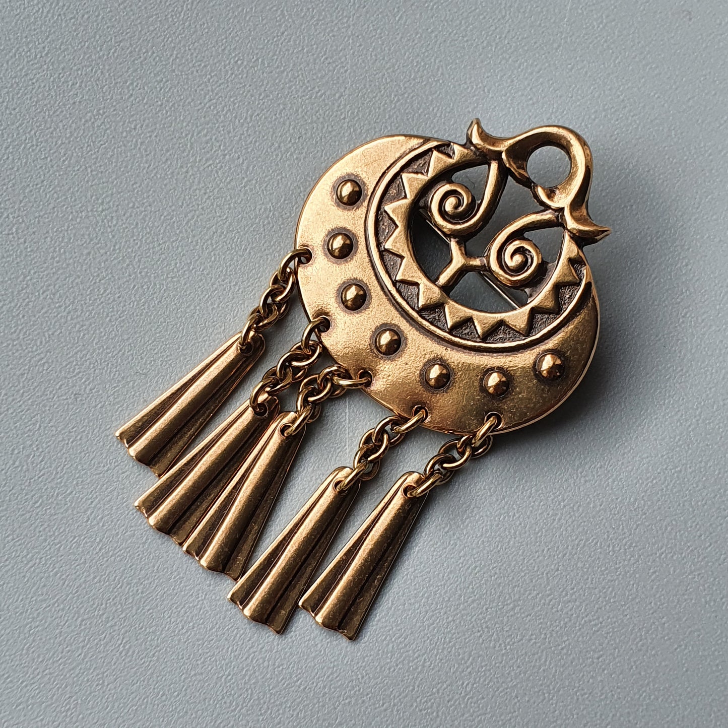 Kalevala Koru Moongoddess Bronze Brooch by Germund Paaer