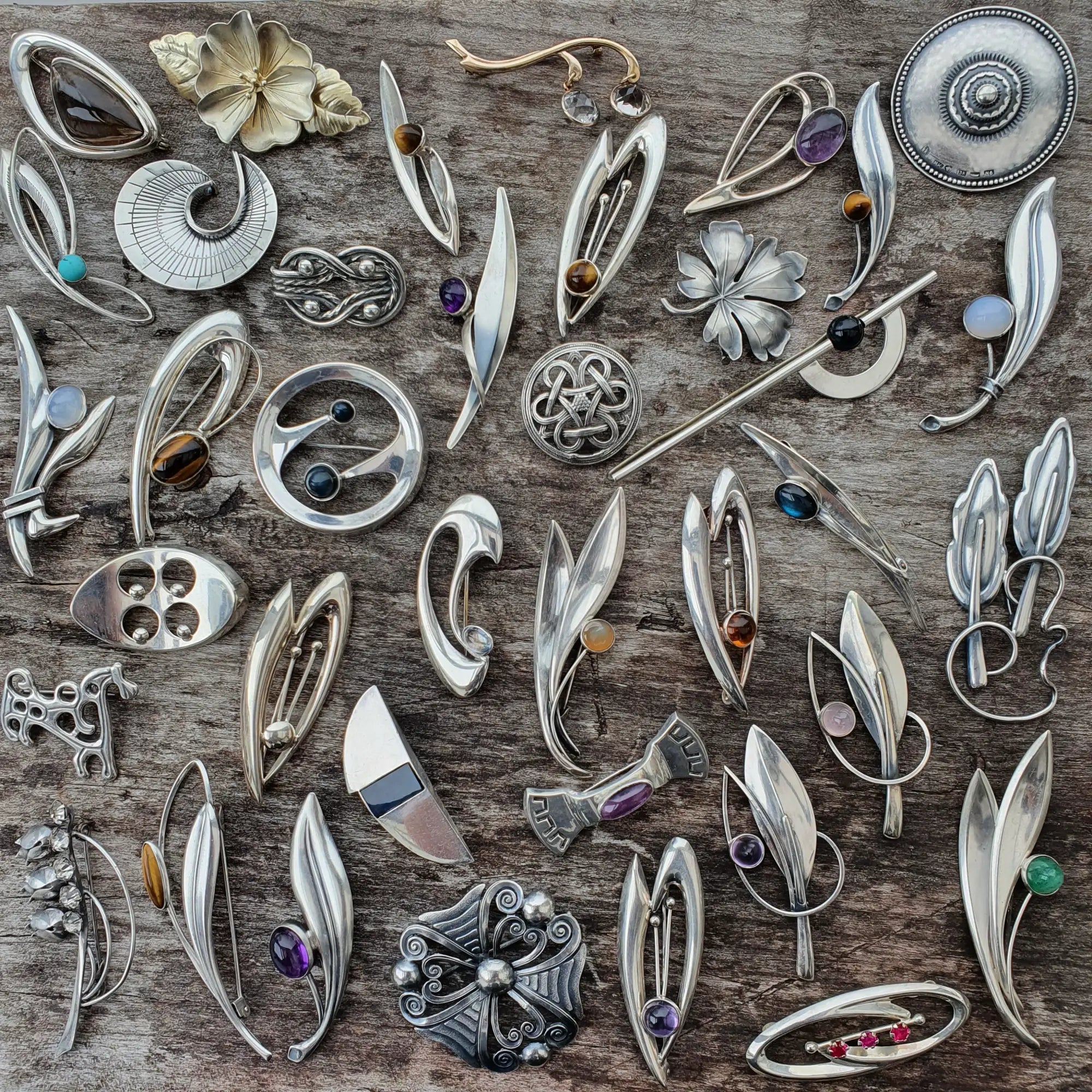 Vintage & Scandinavian Brooches Collection | Nordic Fairey