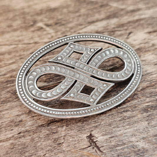 Vintage Finnish ATO-Koru Kyllikki Brooch 1930s 1940s Nordic Costume Jewellery