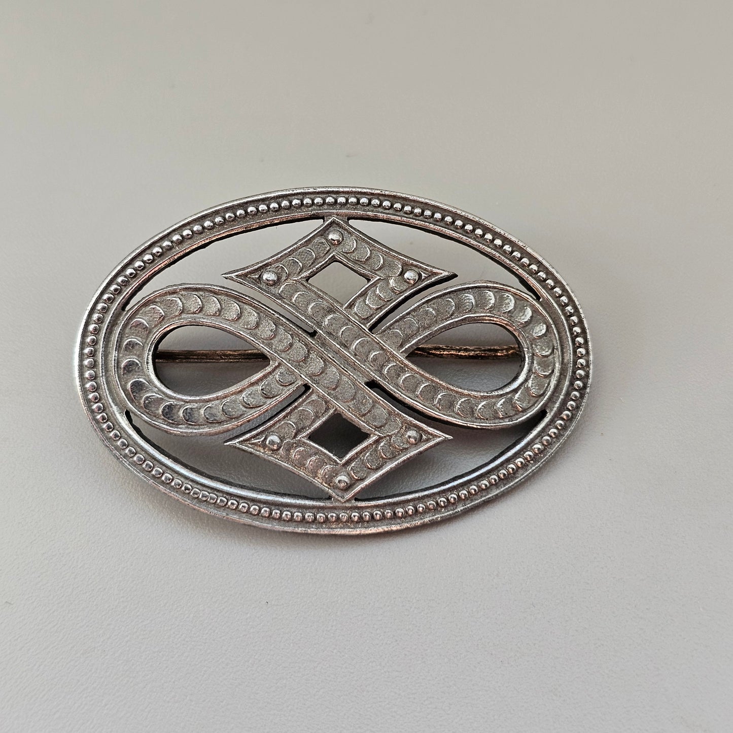 Vintage Finnish ATO-Koru Kyllikki Brooch 1930s 1940s Nordic Costume Jewellery