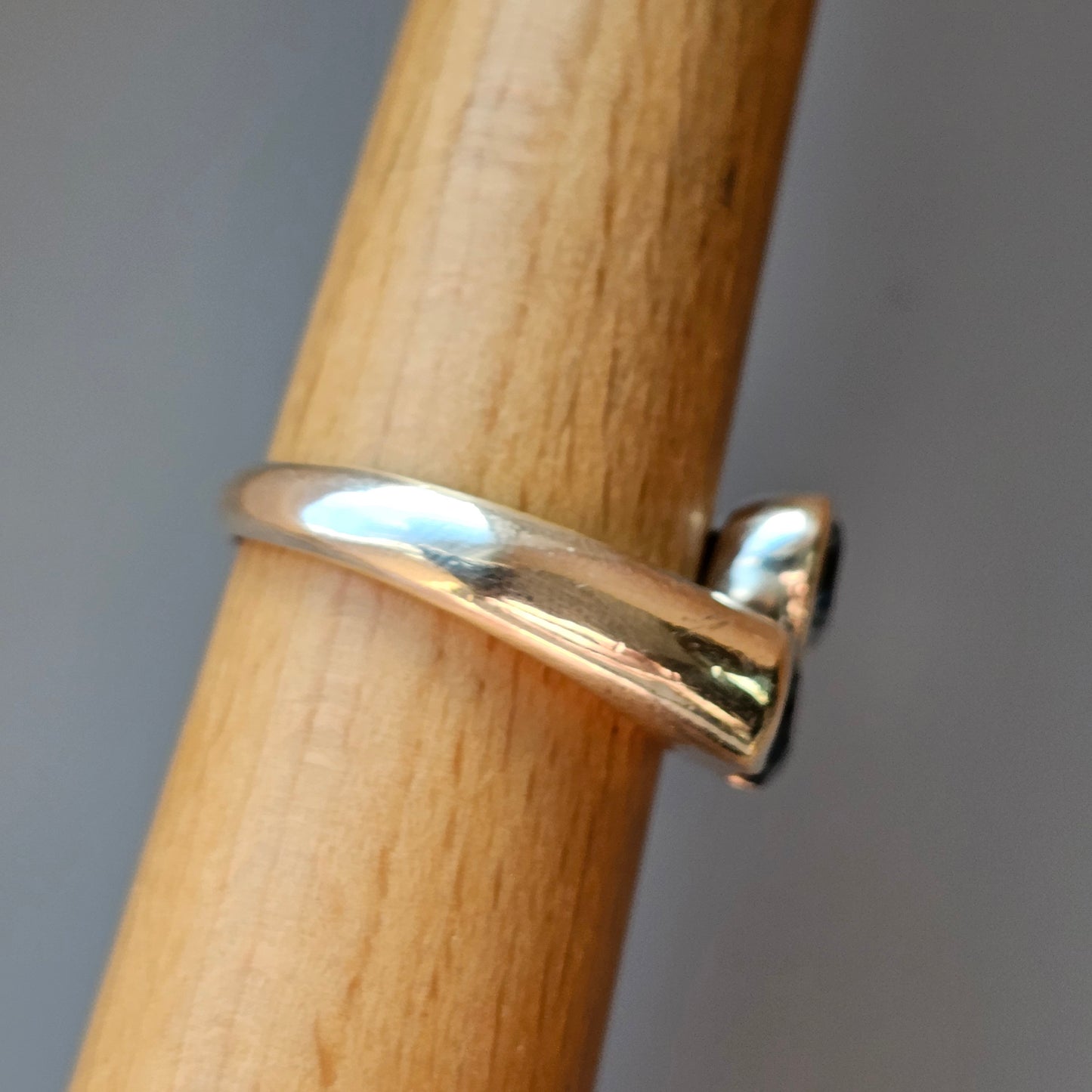 Sterling Silver & Blue Spinel Ring