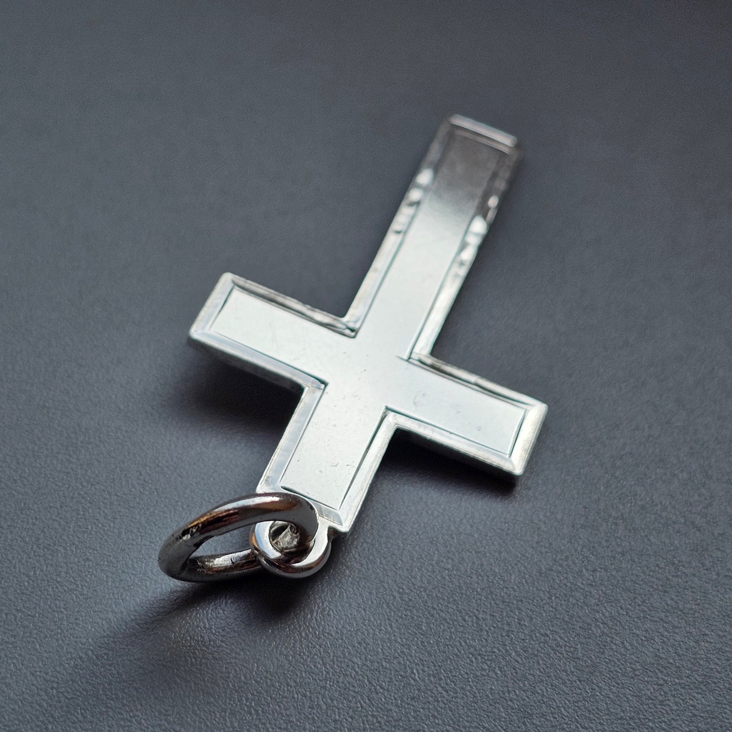 1898 Victorian Antique Silver Cross Pendant