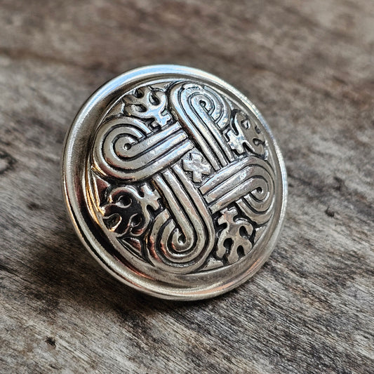 Kalevala Koru Sterling Silver Saint Hannes Cross Bolo Tie Slide