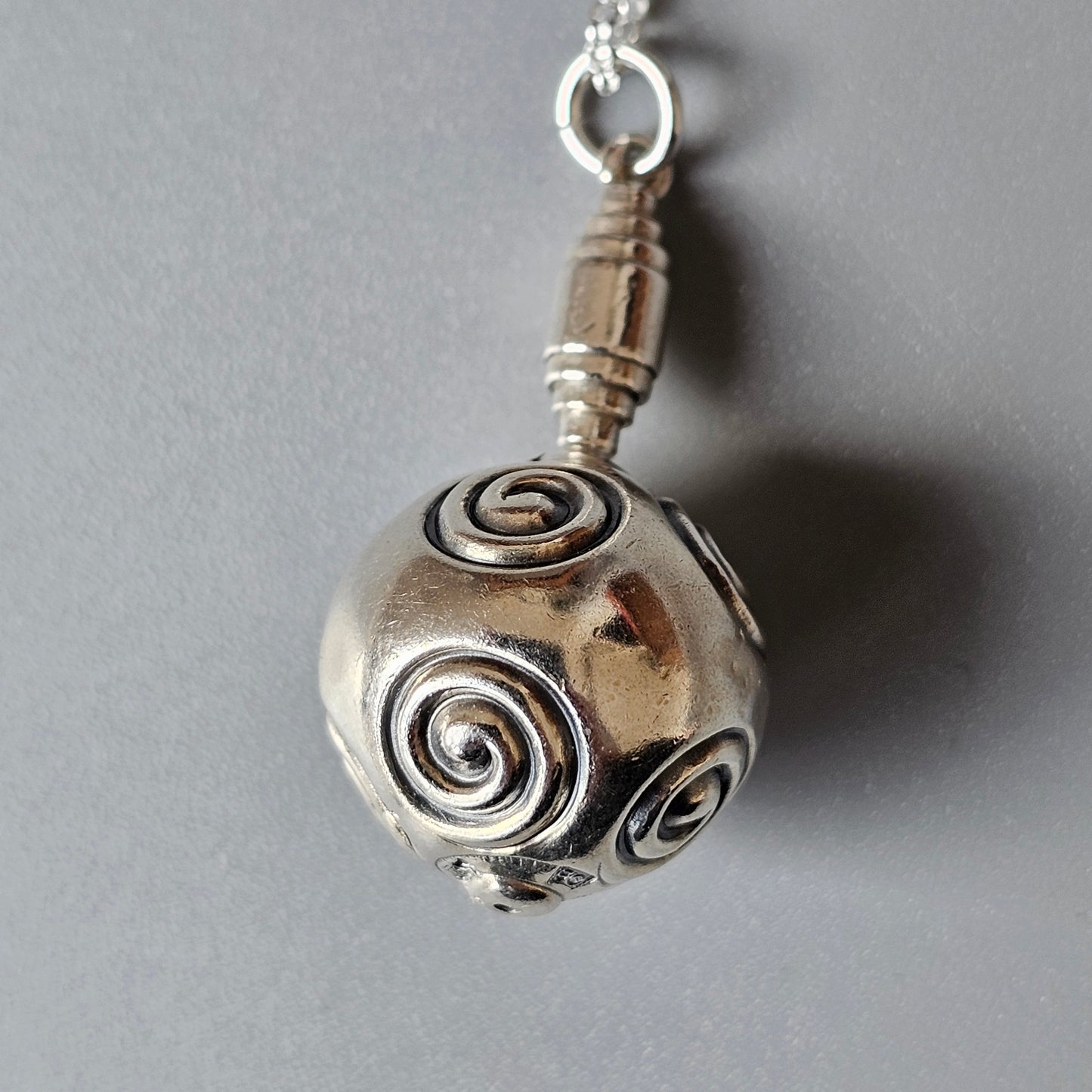 Kalevala Koru Silver Ancient Halikko Amulet Bauble Necklace Pendant 1991