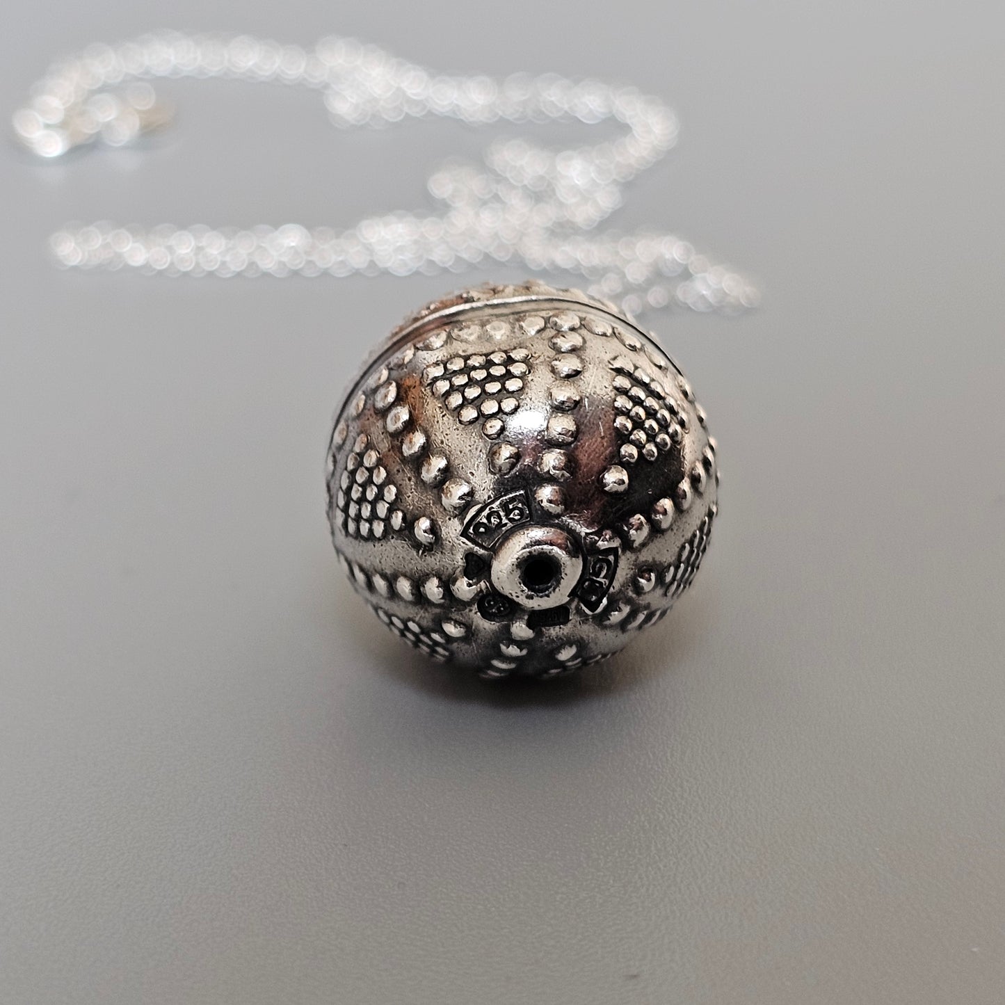 Kalevala Koru Silver Ancient Halikko Amulet Bauble Necklace Pendant 1984