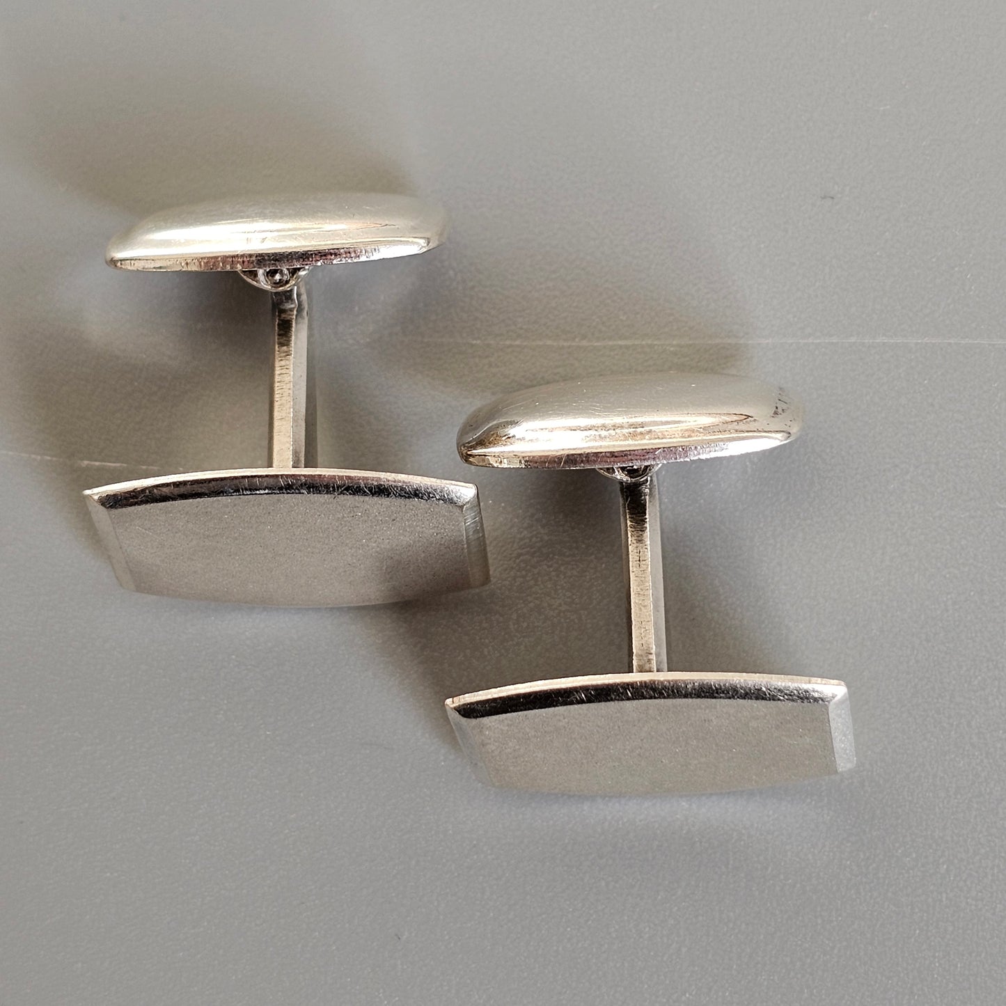 Vintage 1960s Modernist Silver Cufflinks by Jalosepot 1962