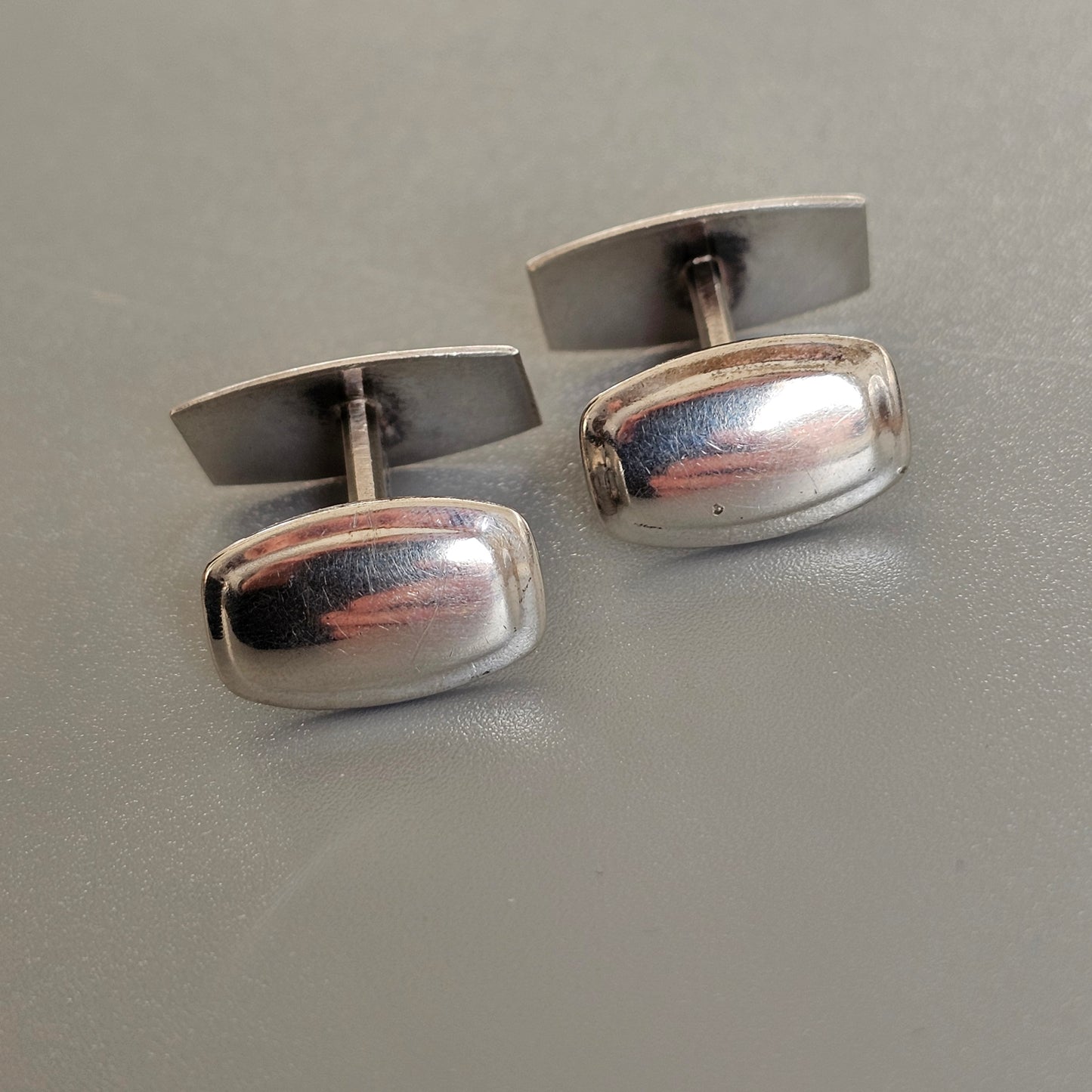 Vintage 1960s Modernist Silver Cufflinks by Jalosepot 1962