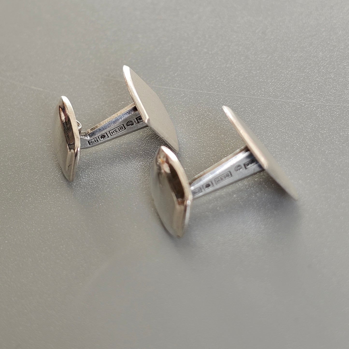 Vintage 1960s Modernist Silver Cufflinks by Jalosepot 1962