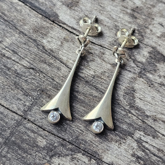 Karl Laine Sterling Silver & Cubic Zirconia Earrings by Finnfeelings