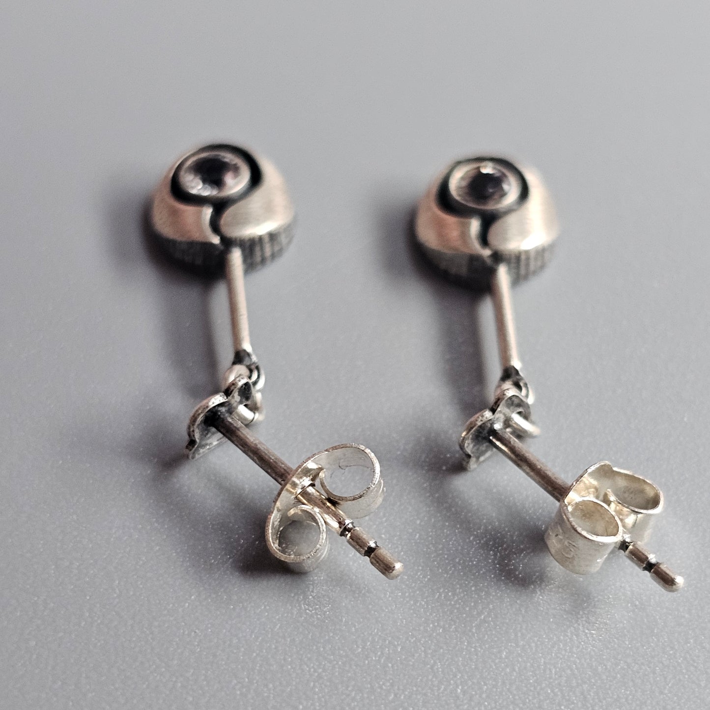 Karl Laine Sterling Silver & Rock Crystal Earrings by Finnfeelings