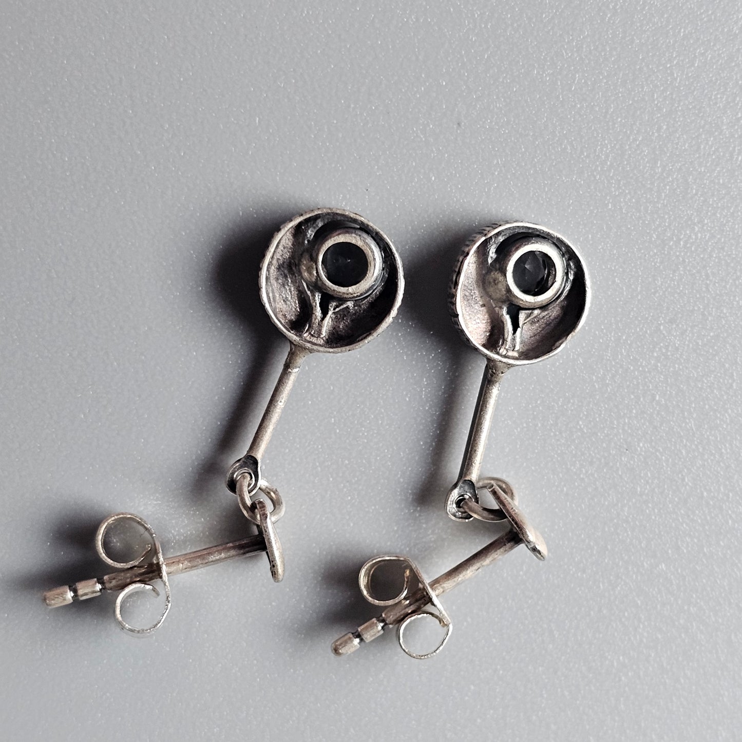 Karl Laine Sterling Silver & Rock Crystal Earrings by Finnfeelings