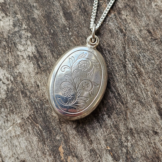 Vintage Sterling Silver 19th Century Style 'Locket From Lapland' Necklace by Kalevala Koru