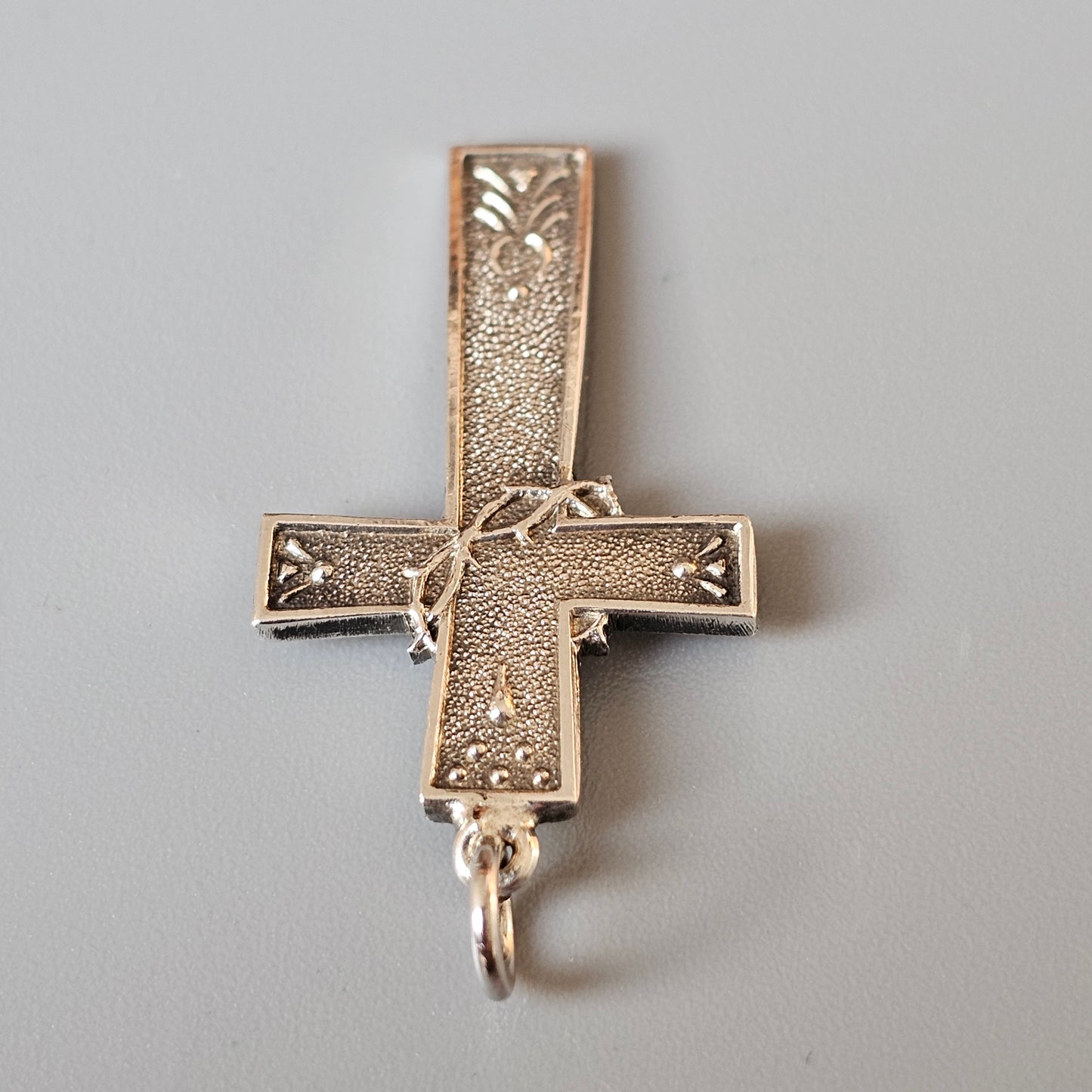 1940s Vintage Swedish Ornate Scandinavian Silver Cross 1949