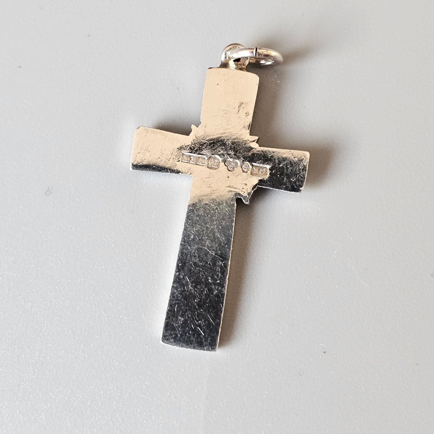 1940s Vintage Swedish Ornate Scandinavian Silver Cross 1949