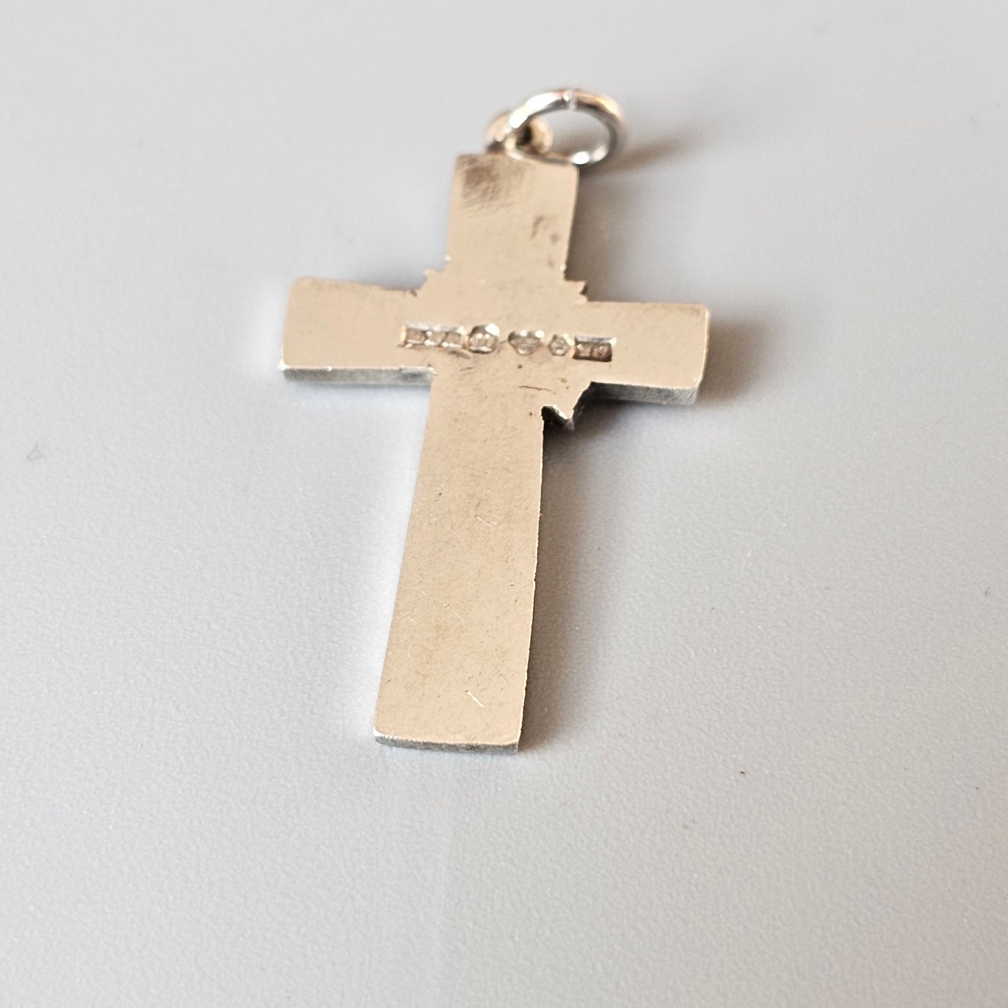 1940s Vintage Swedish Ornate Scandinavian Silver Cross 1949