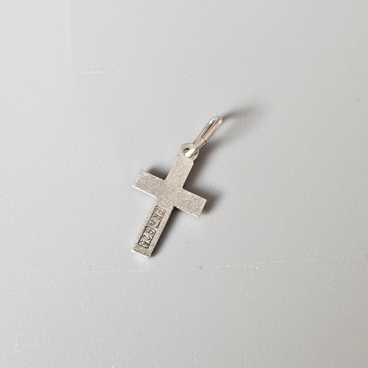 Finnish Diamond Cut Sterling Silver Cross Charm Pendant