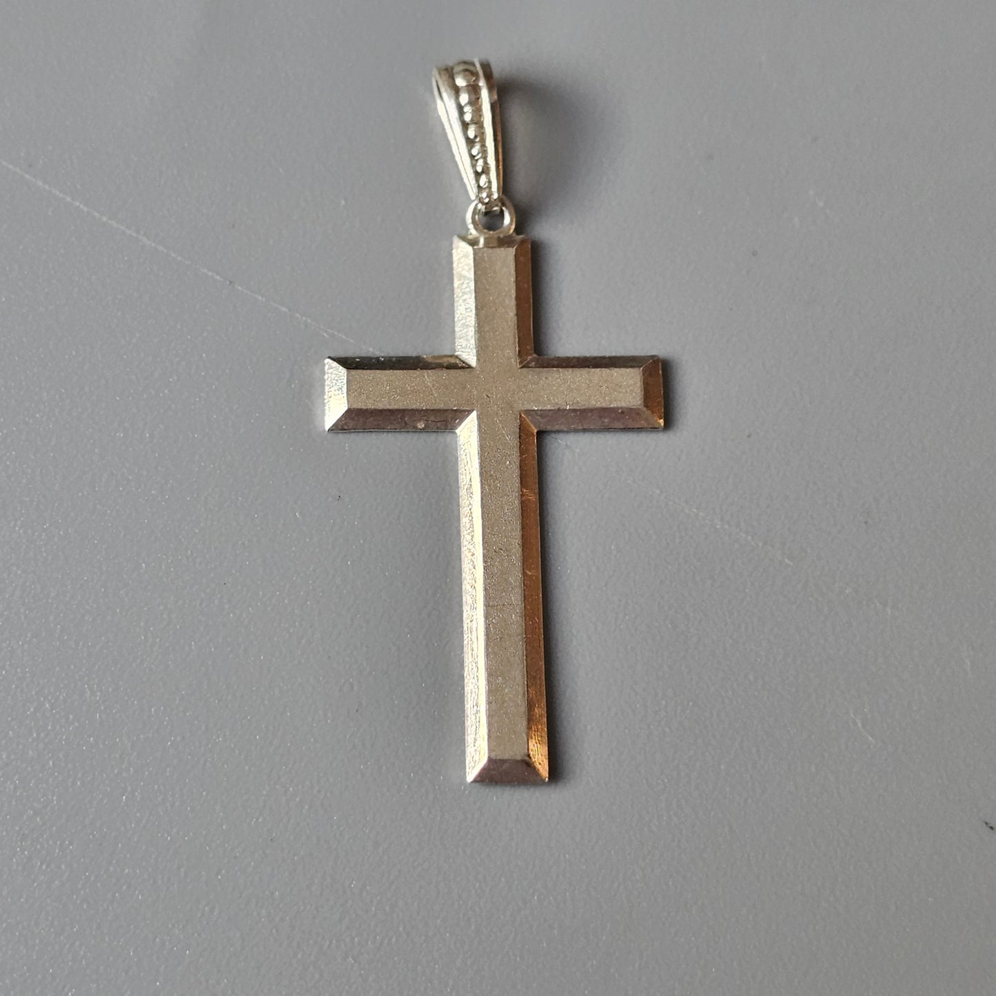 Vintage 1960s 1970s Finnish Silver Cross by Kupittaan Kulta