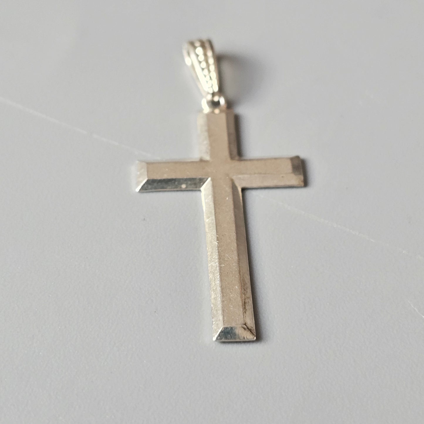 Vintage 1960s 1970s Finnish Silver Cross by Kupittaan Kulta