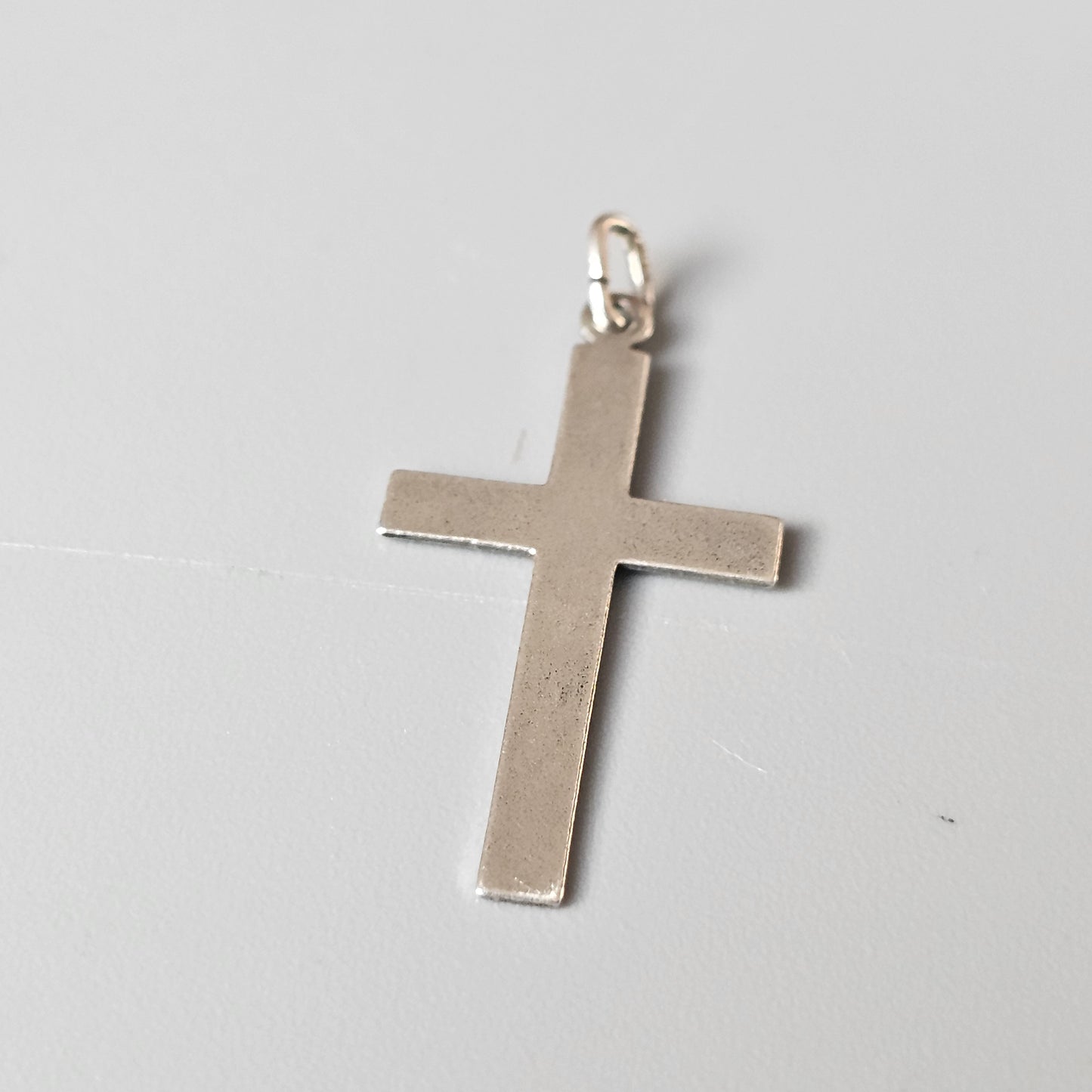 Vintage 1960s 70s Finnish Silver Cross Necklace Pendant