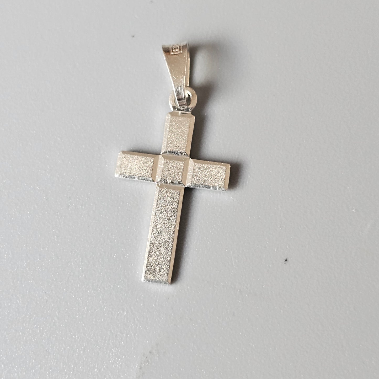 Finnish Sterling Silver Cross Charm Necklace Pendant