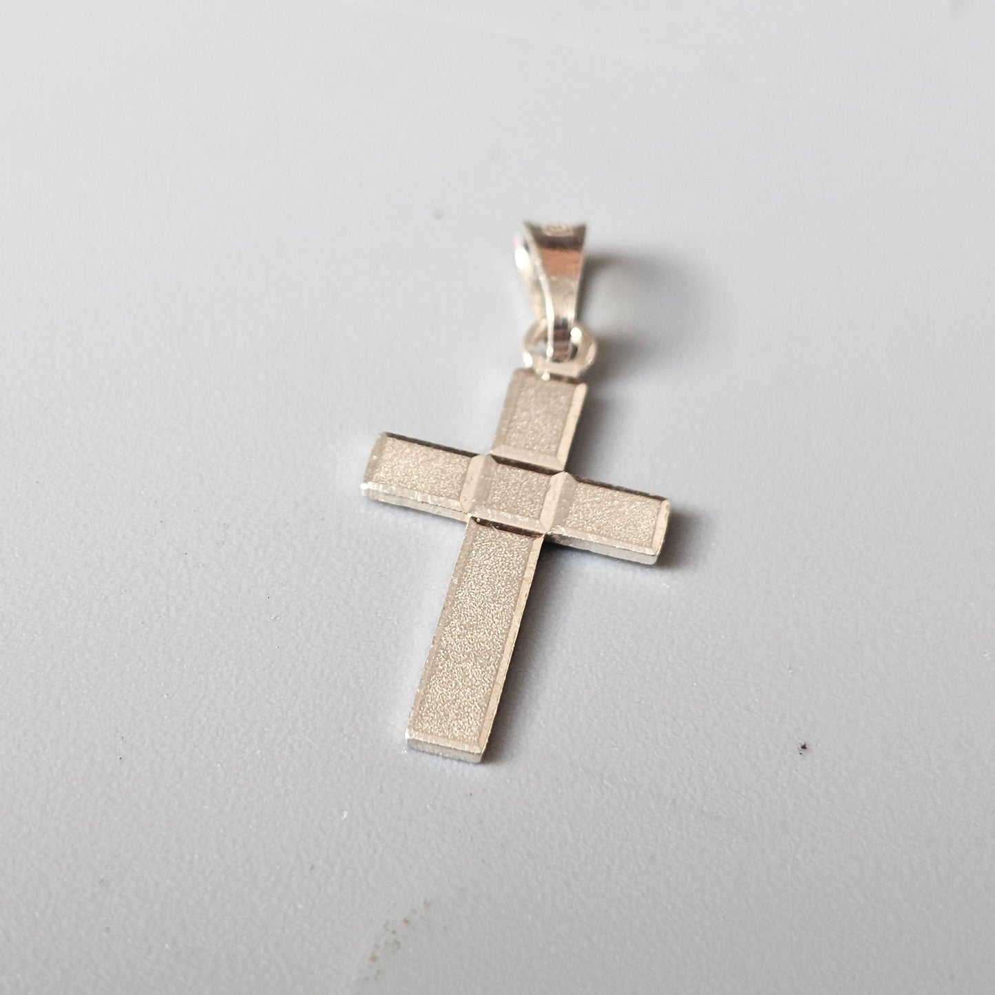 Finnish Sterling Silver Cross Charm Necklace Pendant