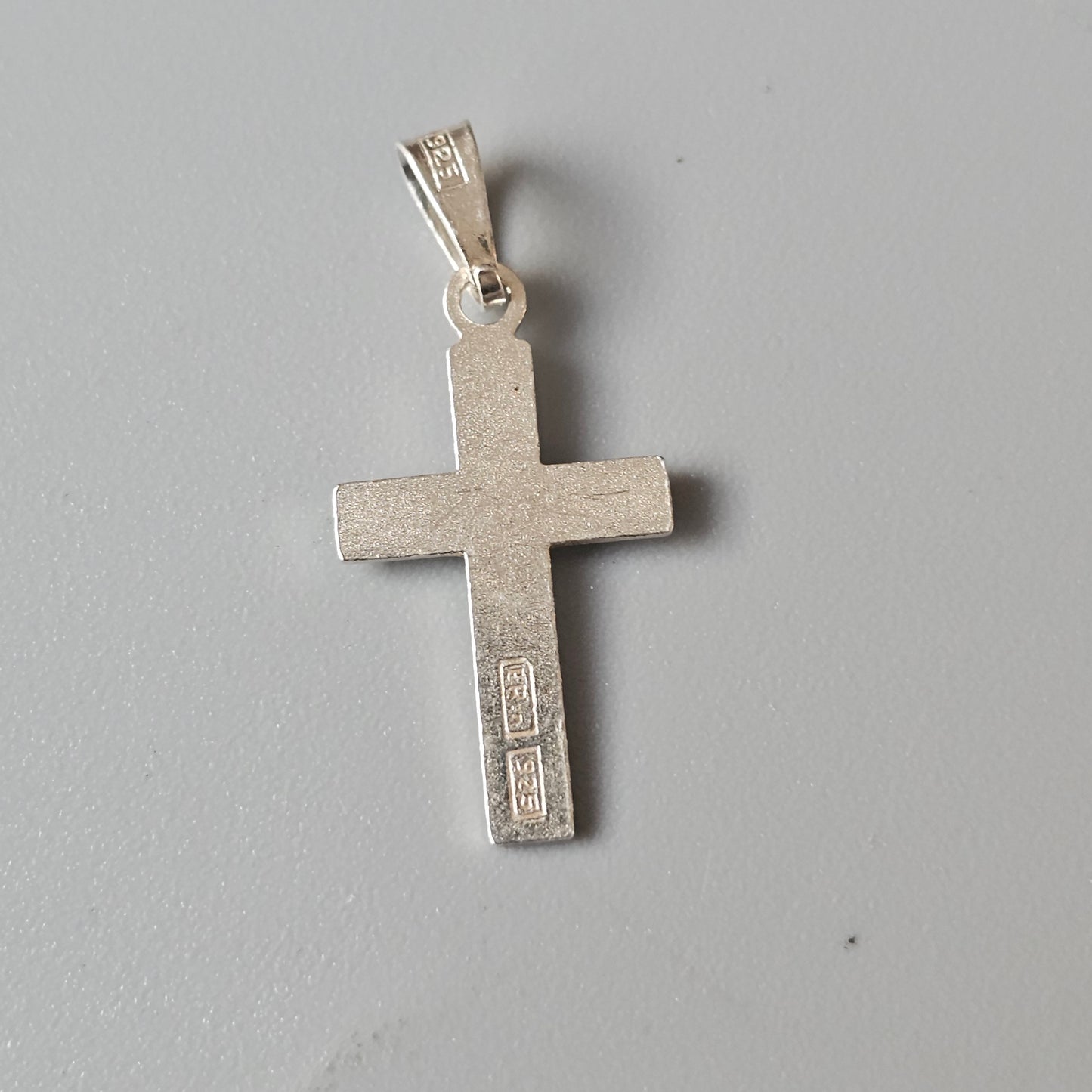 Finnish Sterling Silver Cross Charm Necklace Pendant