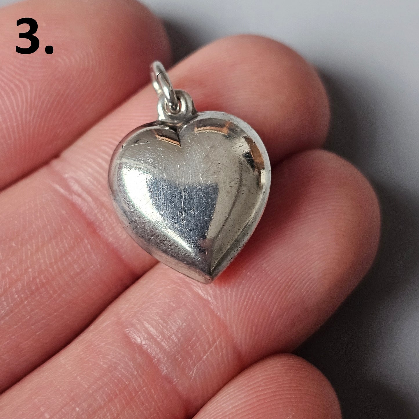 Vintage Finnish Silver Heart Necklace Pendant Choose Design