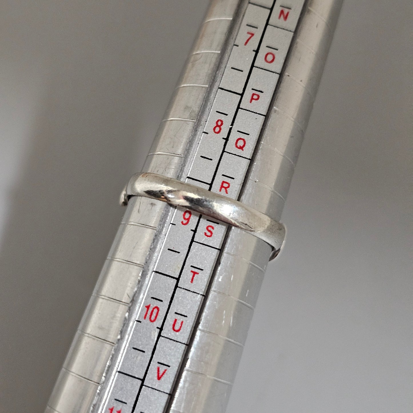 Vintage Art Deco Danish Silver Ring — 1940s WW2 Era — Size R 1/2 UK Size 8.75 US