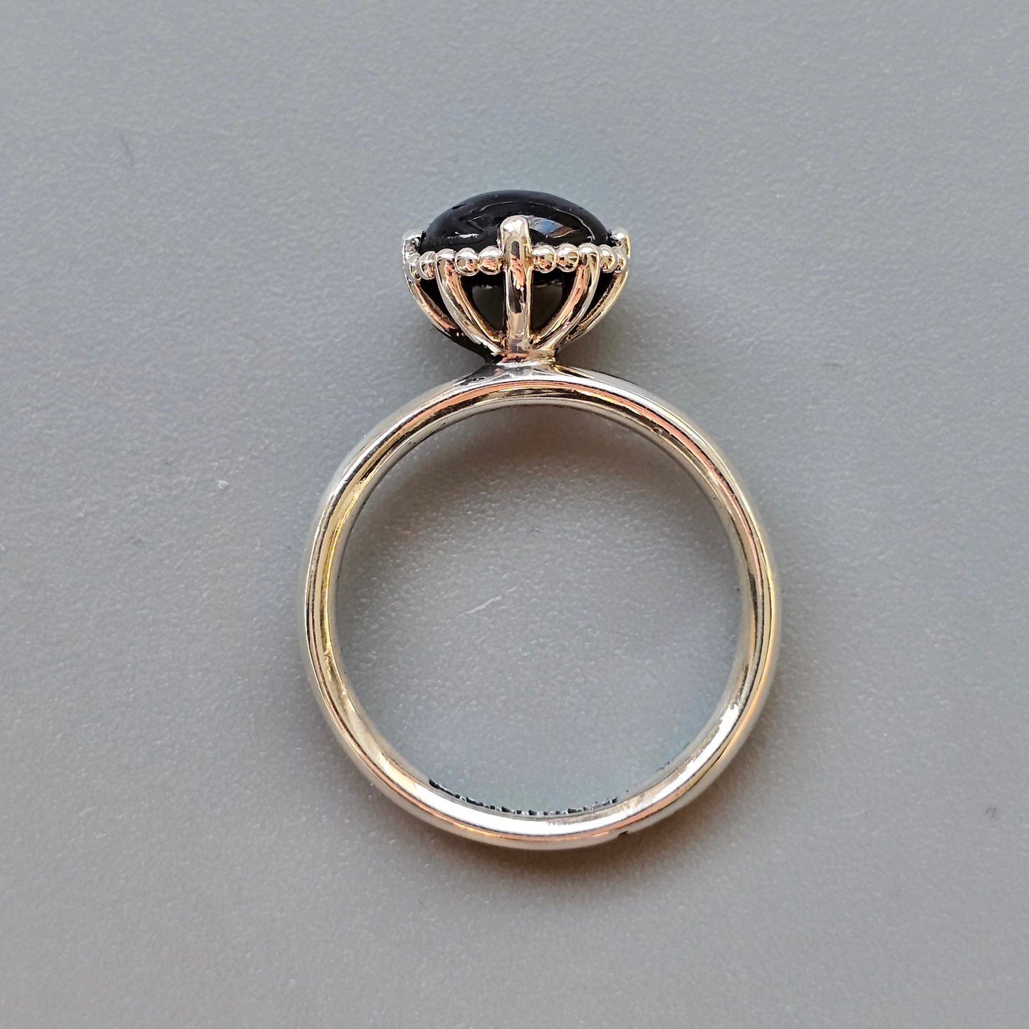 Spinning Danish 925 Sterling Silver September Blue Sapphire Stacking Ring Hans Henrik Nygaard