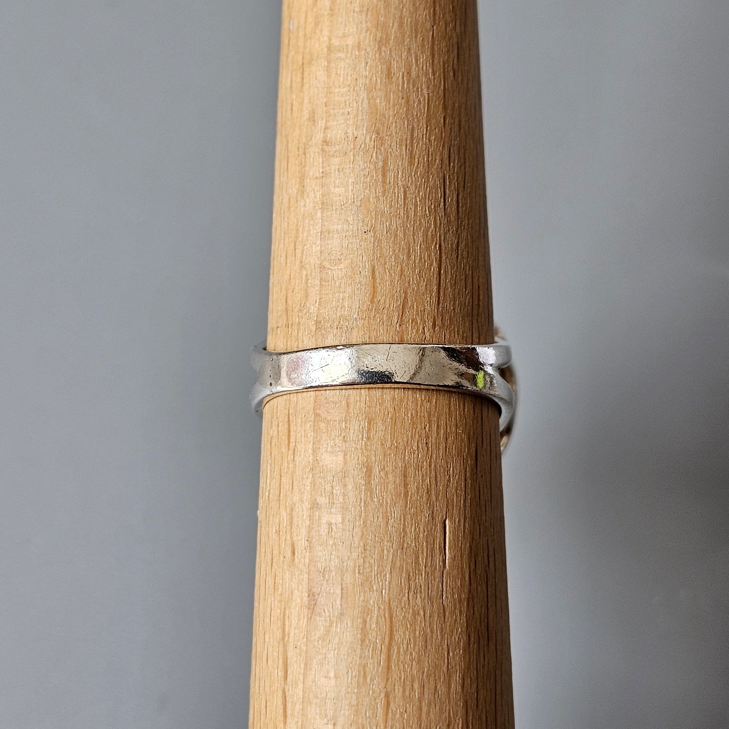 1970s Modernist Finnish Sterling Silver & Rock Crystal Ring by Erik Granit & Co Hallmarked 1974