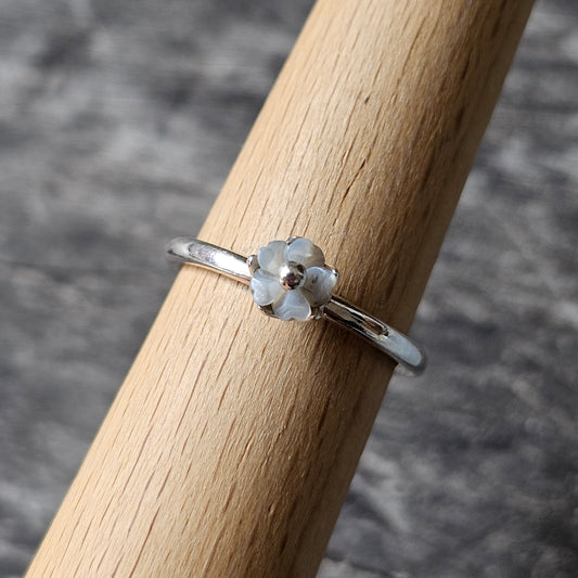 Spinning Danish 925 Sterling Silver Flower Stacking Ring SPJ Hans Henrik Nygaard