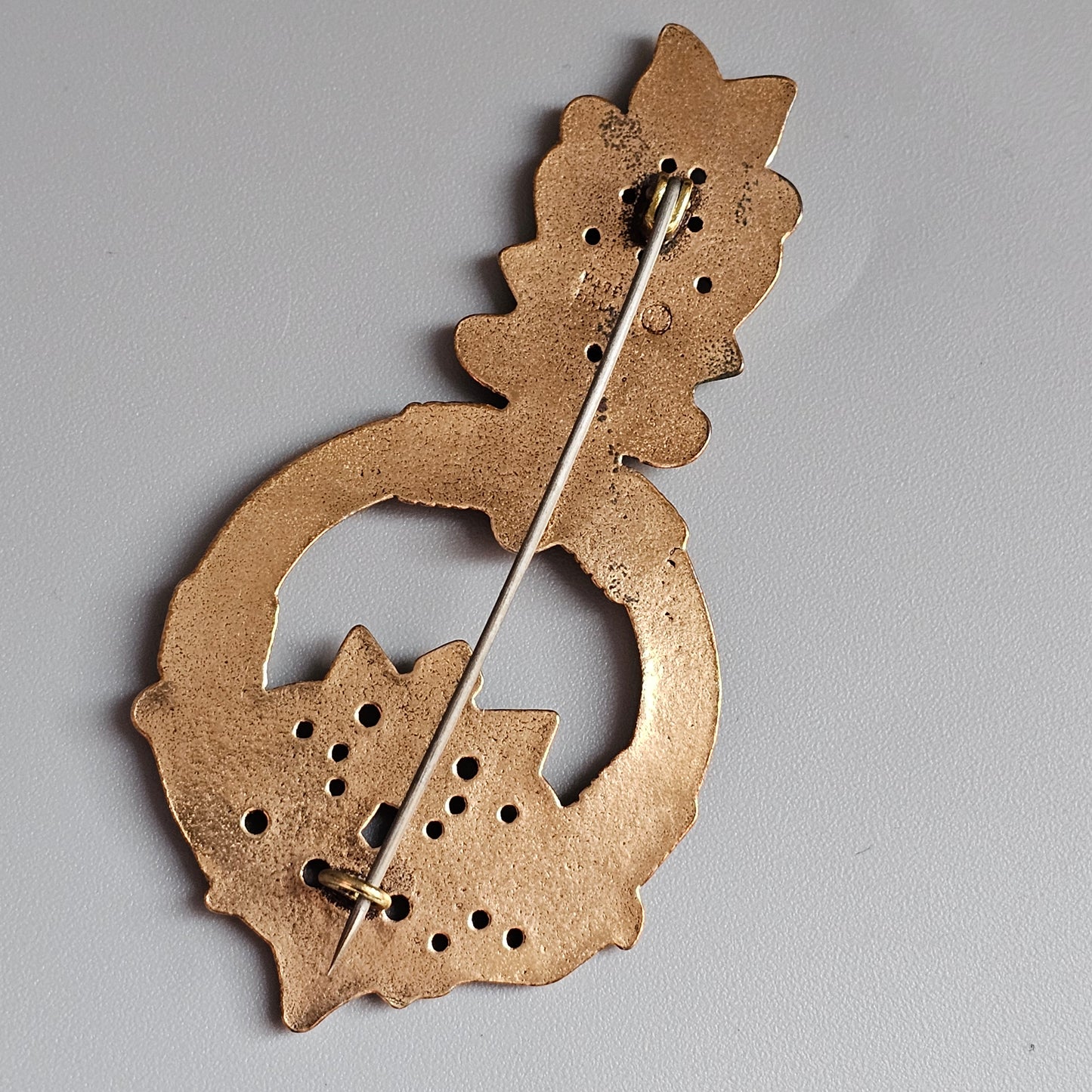 Kalevala Koru Viking Era Design Bronze Wolf’s Head Brooch
