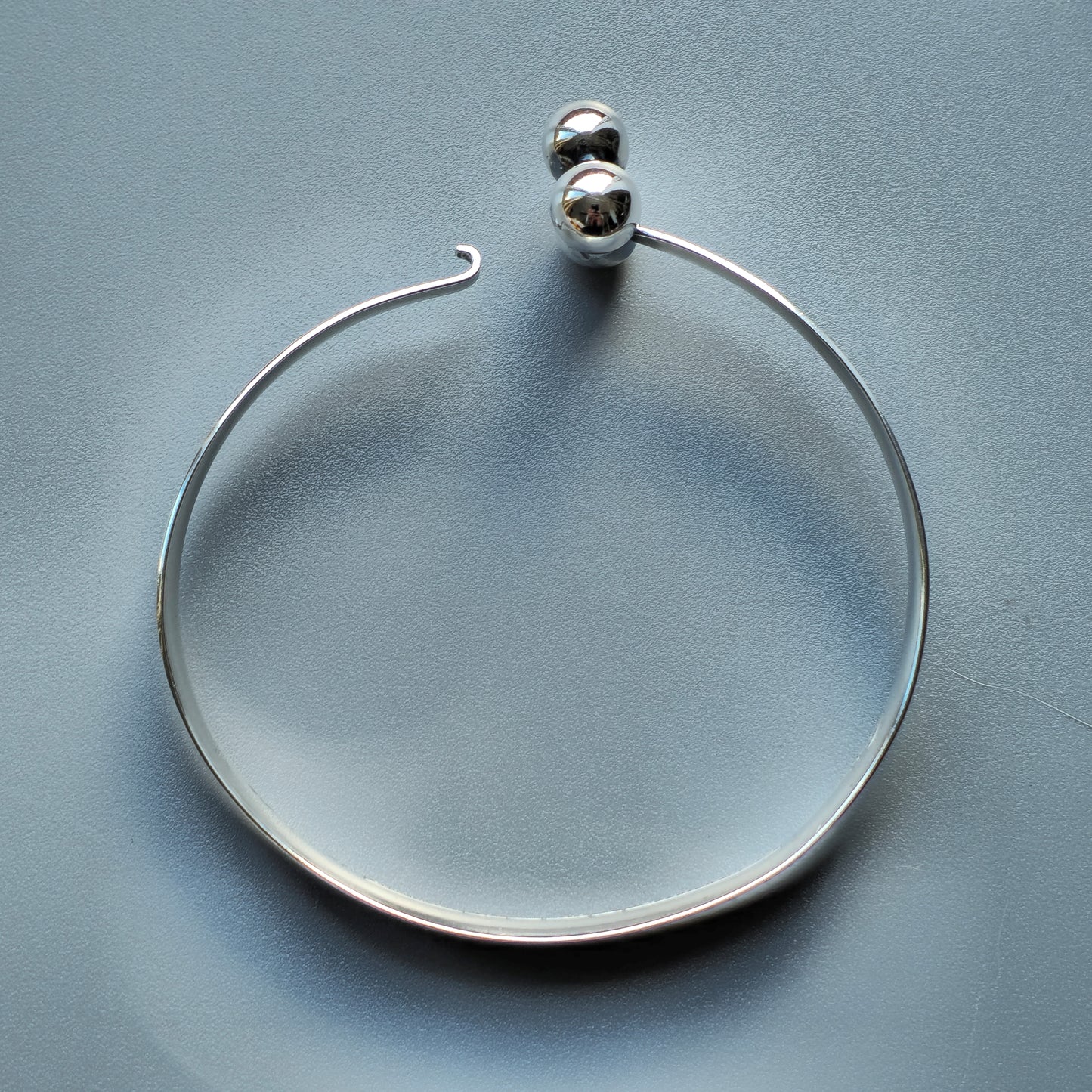 1960s Modernist Finnish Silver Balls Bracelet Bangle by Erik Granit & Co 1965