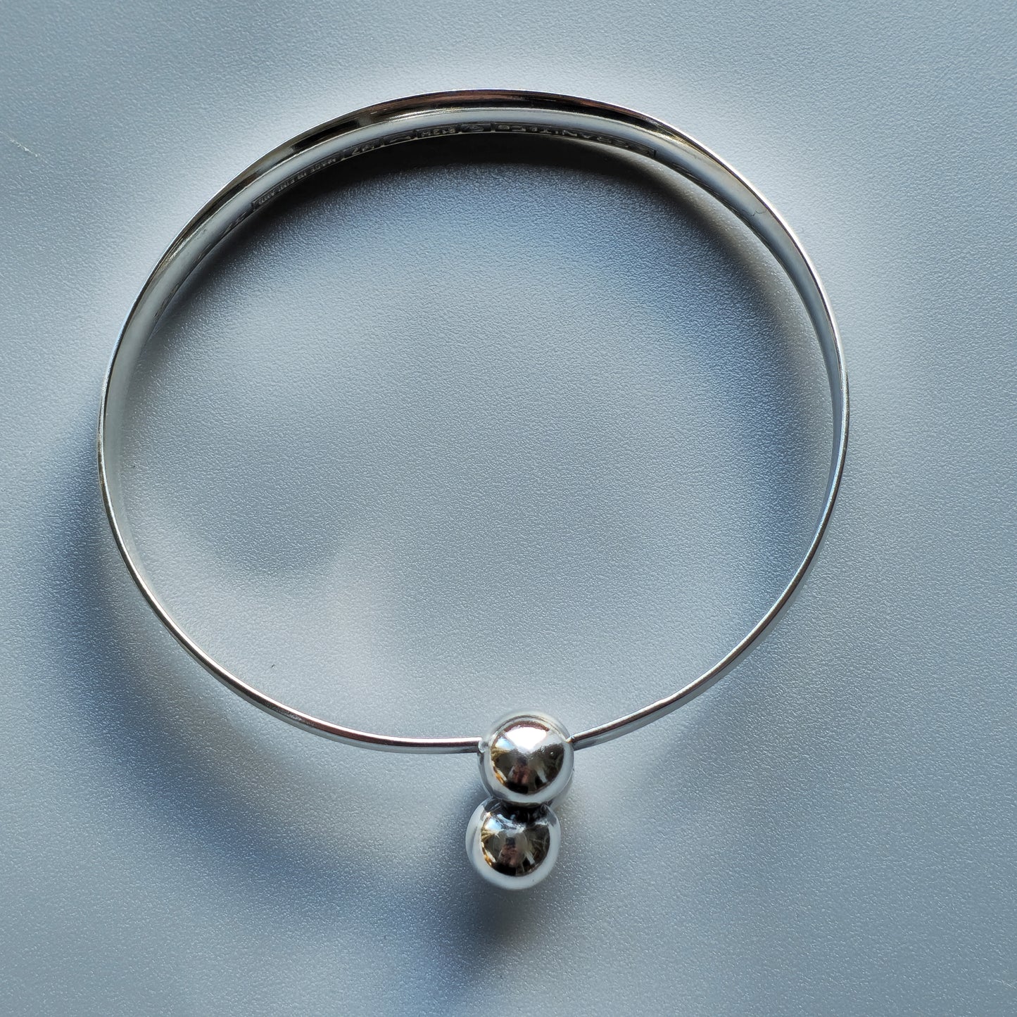 1960s Modernist Finnish Silver Balls Bracelet Bangle by Erik Granit & Co 1965