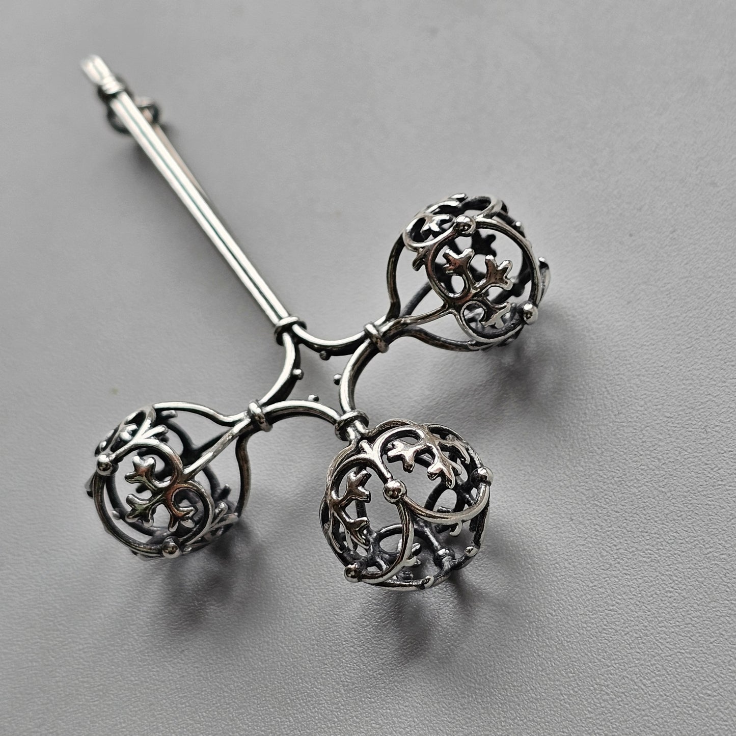 Kalevala Koru Elias Lönnrot Commemorative Sterling Silver Brooch - 200th Anniversary - Finnish Design by Kirsti Doukas 2002