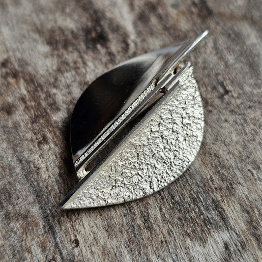 Finnish Sterling Silver Modernist Brooch by Riita Hakala & Tammen Koru