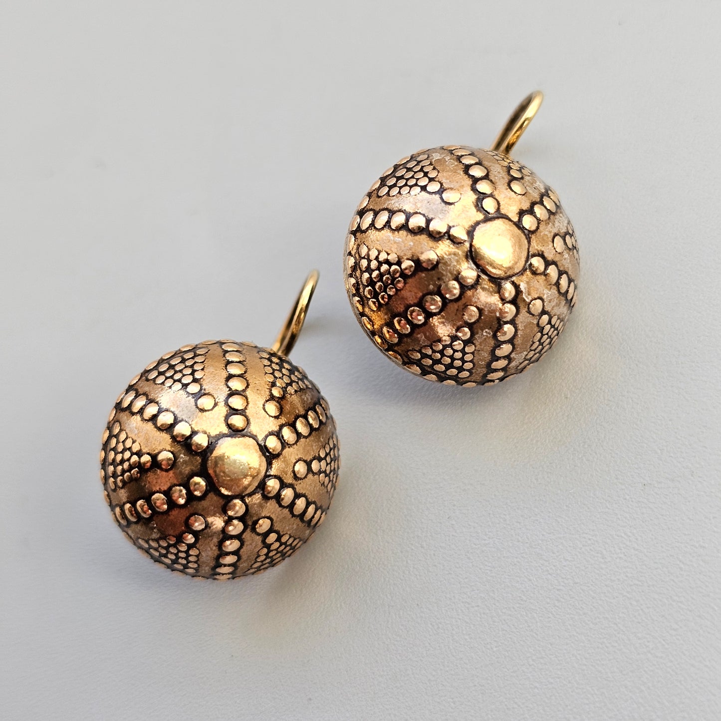 Kalevala Koru Bronze Halikko Earrings 12th Century Middle Ages Inspired Design