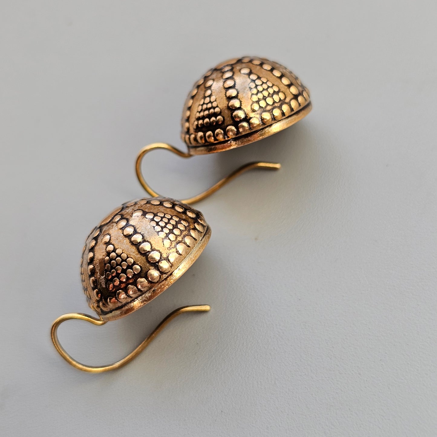 Kalevala Koru Bronze Halikko Earrings 12th Century Middle Ages Inspired Design